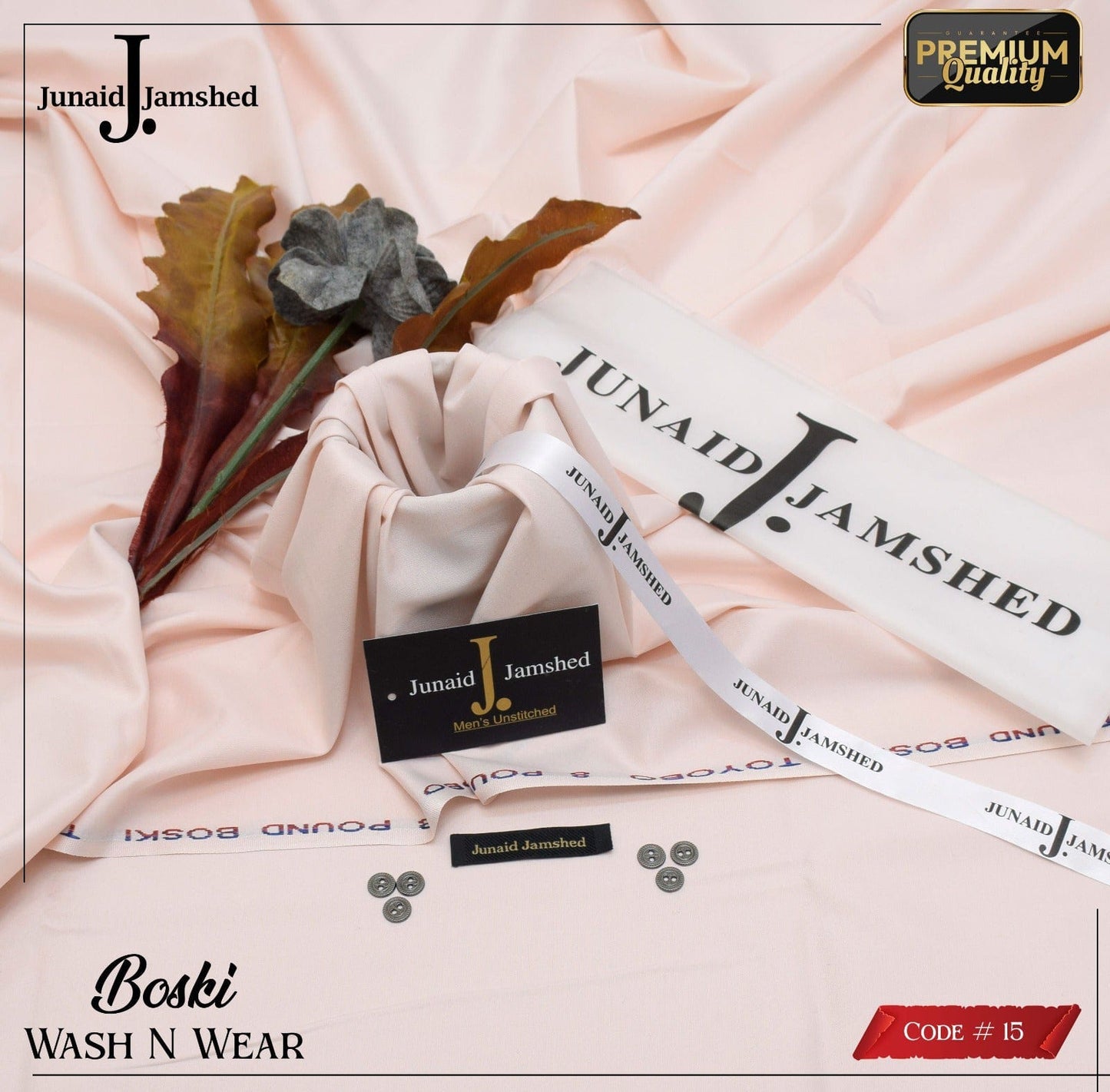 J. By Junaid Jamshed Boski Wash&Wear Unstitched Vol 16