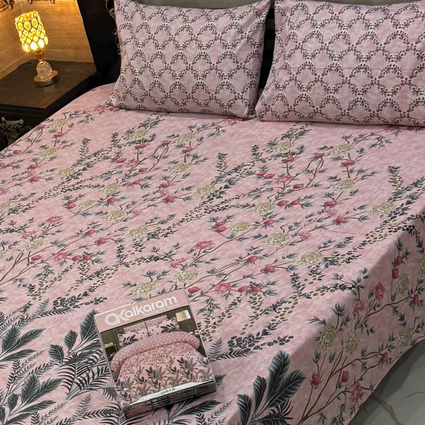 King Size Cotton 3PC Bedsheet