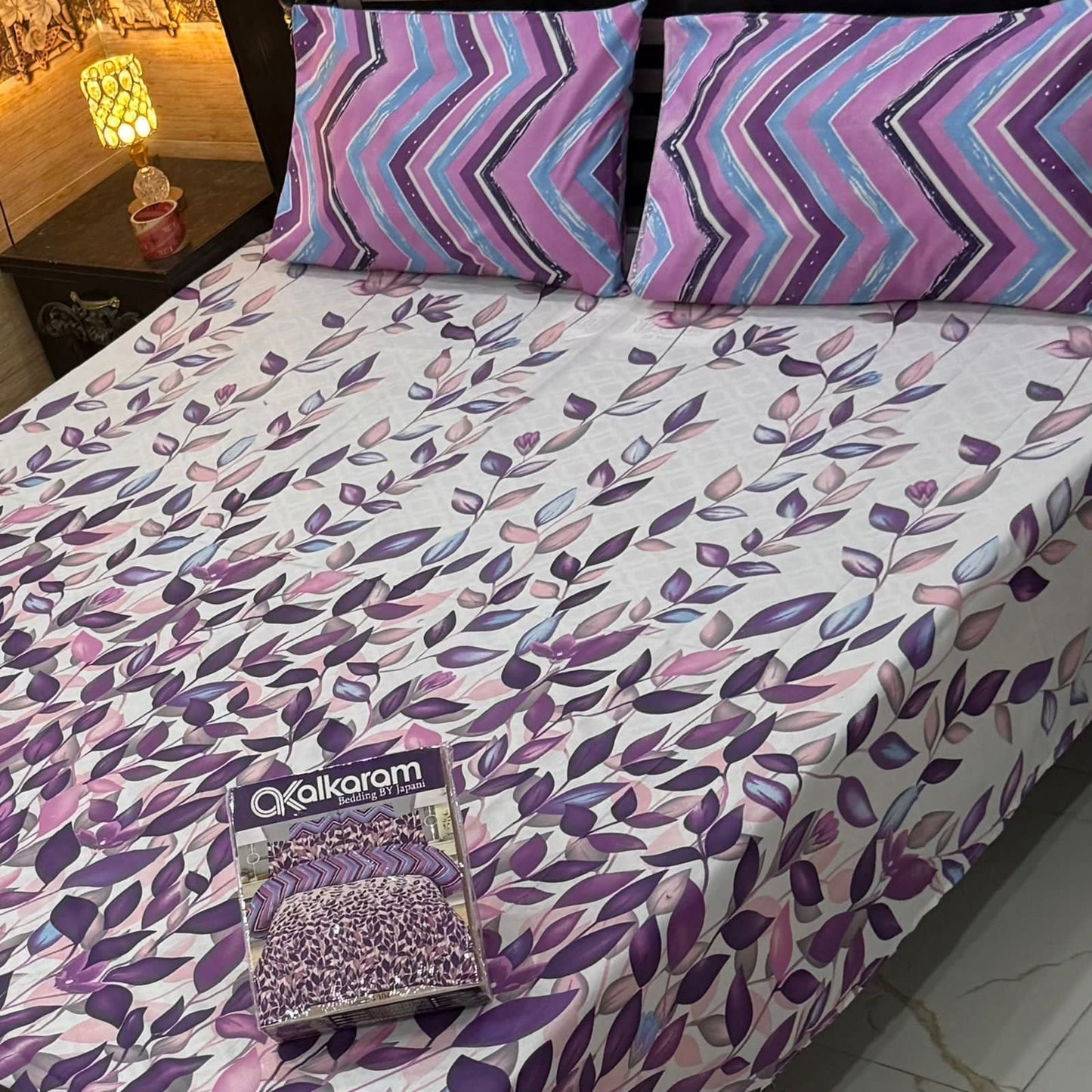King Size Cotton 3PC Bedsheet