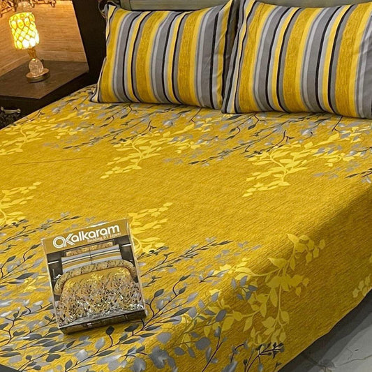 King Size Cotton 3PC Bedsheet