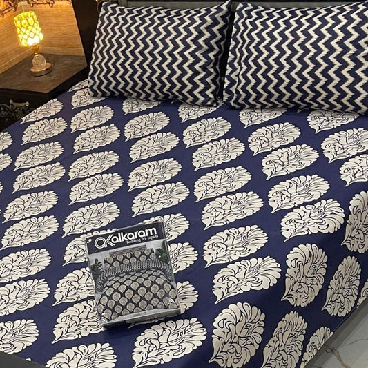 King Size Cotton 3PC Bedsheet