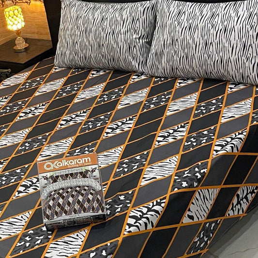 King Size Cotton 3PC Bedsheet