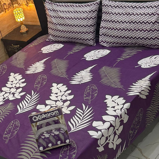 King Size Cotton 3PC Bedsheet